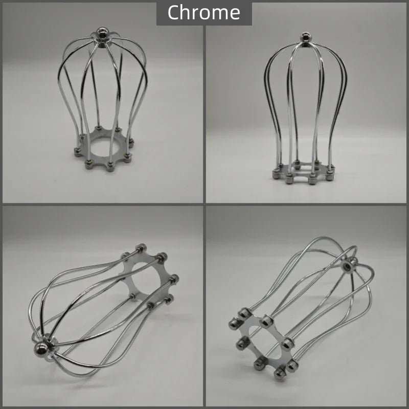 6 Styles Black Finished Iron Cage Lampshade