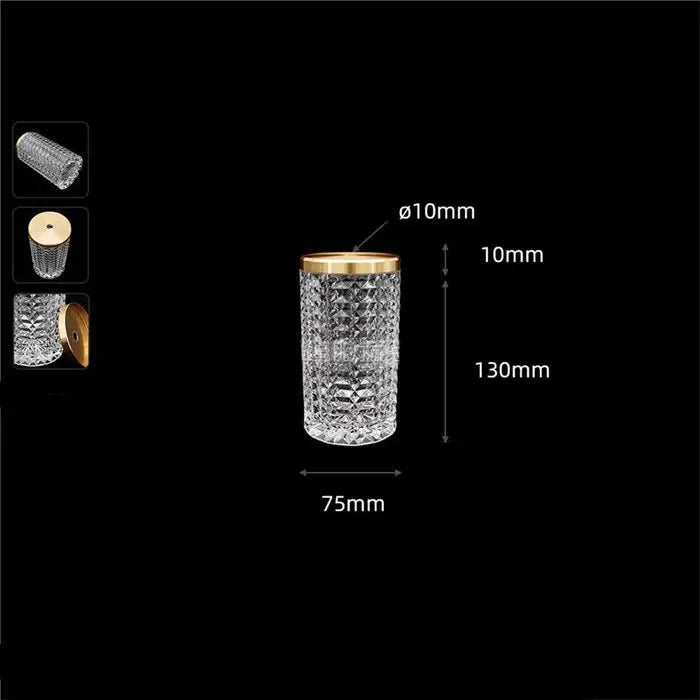 Clear .39 inches small opening Acrylic Lamp Shade Replacement