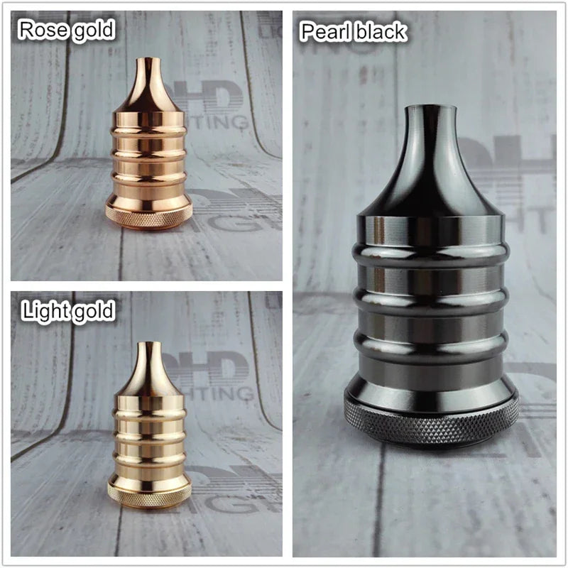 Vintage thread E27 ceramic plastic socket Edison Vintage lampshade bracket DIY lamp accessories aluminum lamp holder