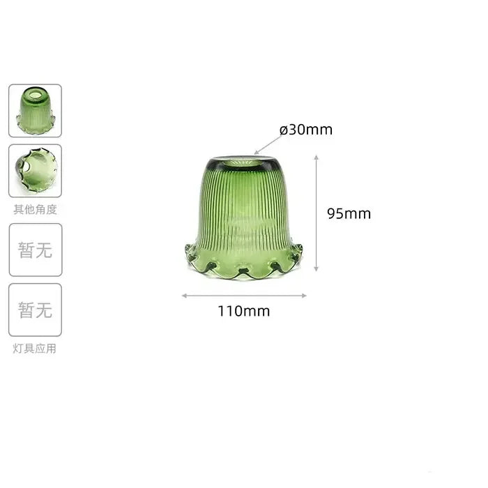 Industrial Stained Glass E14 Lamp Shade Replacement with 30mm Opening