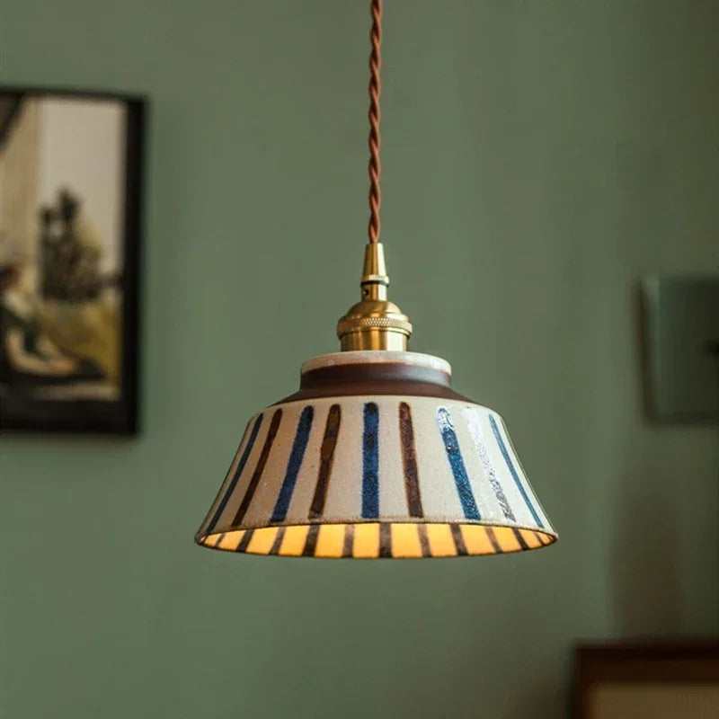 IWHD Creative Coloured Glaze Pendant Light LED Hanging Lamp For Home Decoration Dining Living Room E27 Bulb Included 90V-260V