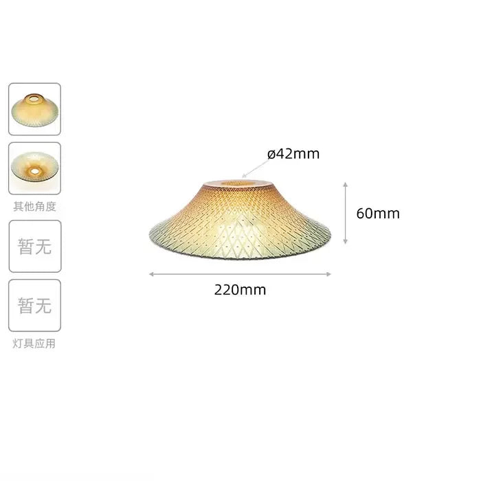 Industrial Art Decor Stained Glass Lamp Shade Replacement