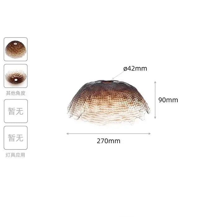 Industrial Art Decor Stained Glass Lamp Shade Replacement