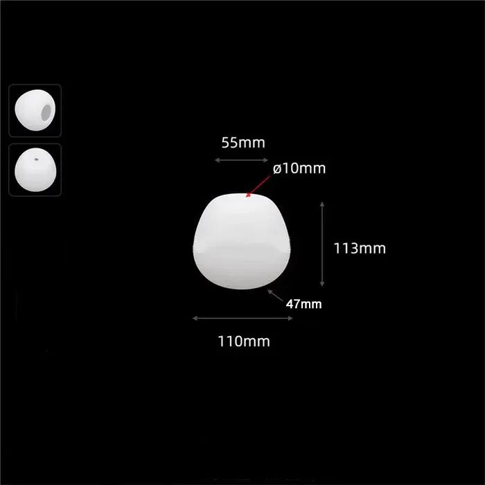 Clear .39 inches small opening Acrylic Lamp Shade Replacement