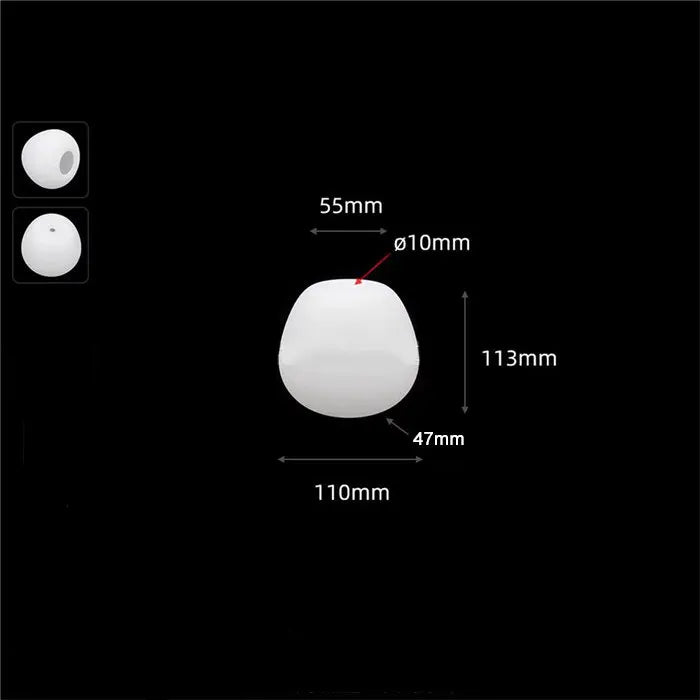 Clear .39 inches small opening Acrylic Lamp Shade Replacement