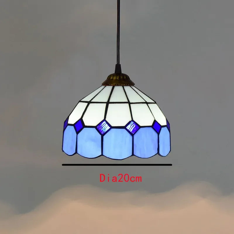 Colorful Glass Tiffany Glass Chandelier