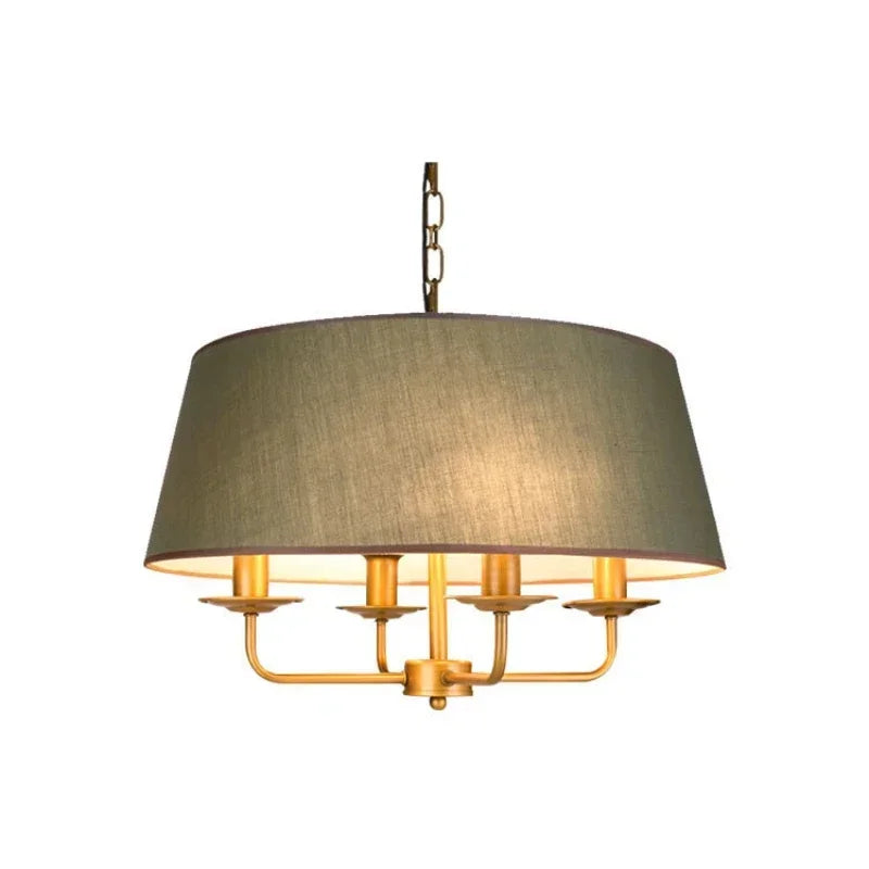 Modern Ceiling Chandeliers Stylish Simplicity Fabric Lampshade