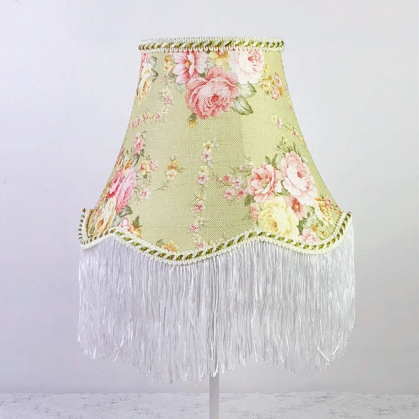 Flower Tassel Lampshade Creative Bedside Woven Lampcovers for Table Lamp European Style Handmade Lighting Accessories - Adrianas Specialty Lamp Shades