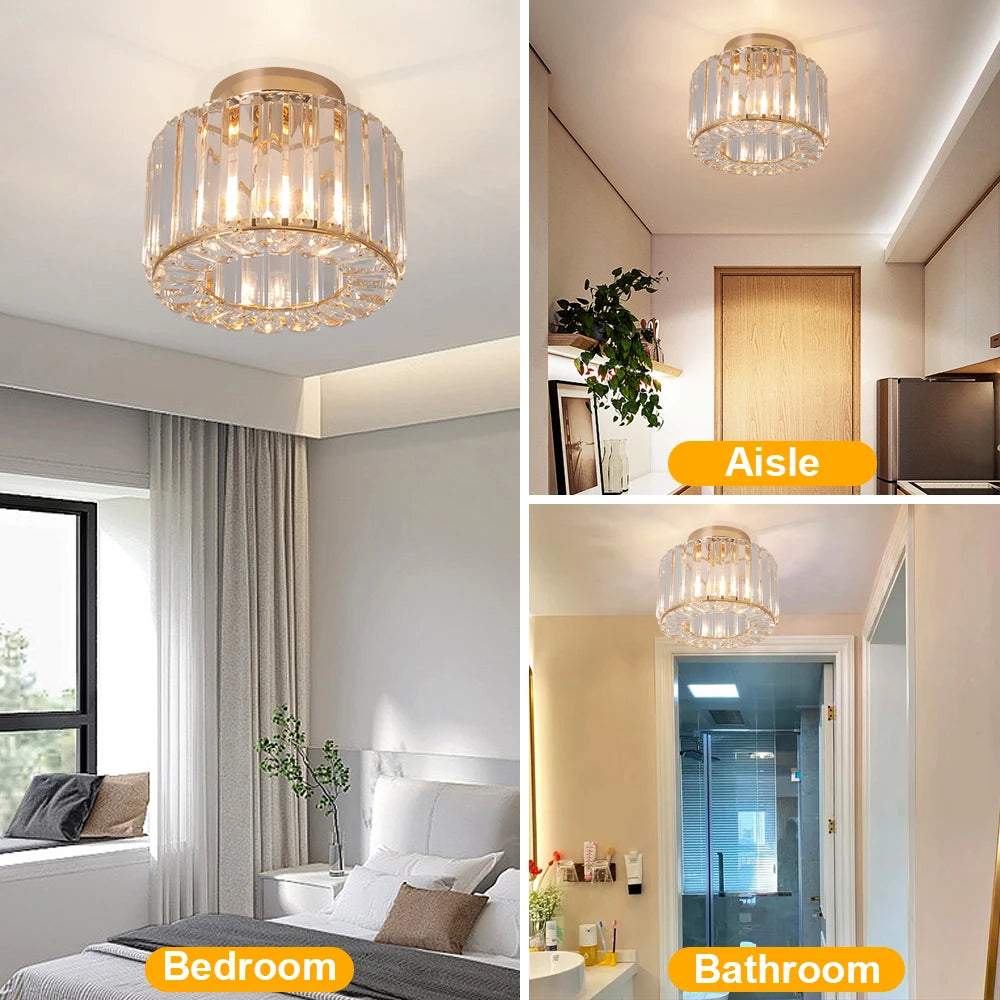 Glass Led Pendant Light Modern Ceiling Lamp Adjustable Living Dining Room Nordic Aisle Decor Balcony Corridor Hanging Fixture - Adrianas Specialty Lamp Shades