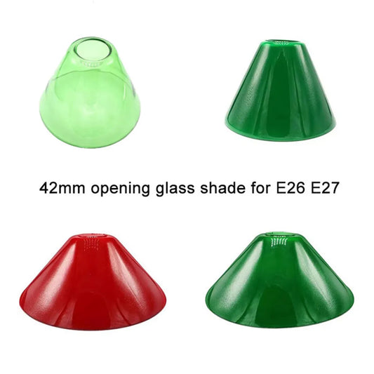 Green 16 inch Opening Bell Shape Glass Shade Replacement for E26 E27 - Adrianas Specialty Lamp Shades