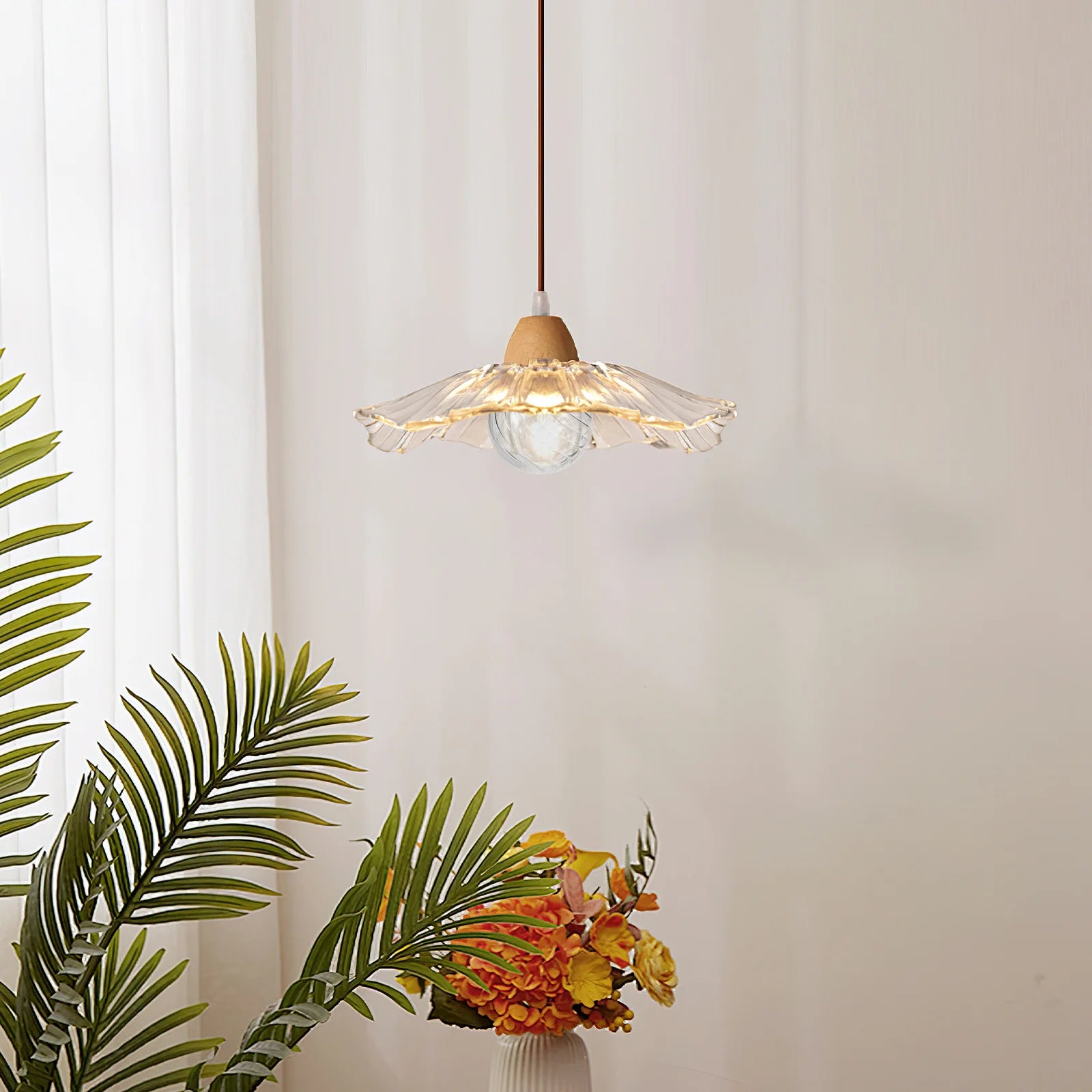 2Pcs Spherical Glass Lamp Shade Replacement Bubble Design Hanging Light Cover for Bedroom Dining Room Contemporary - Adrianas Specialty Lamp Shades