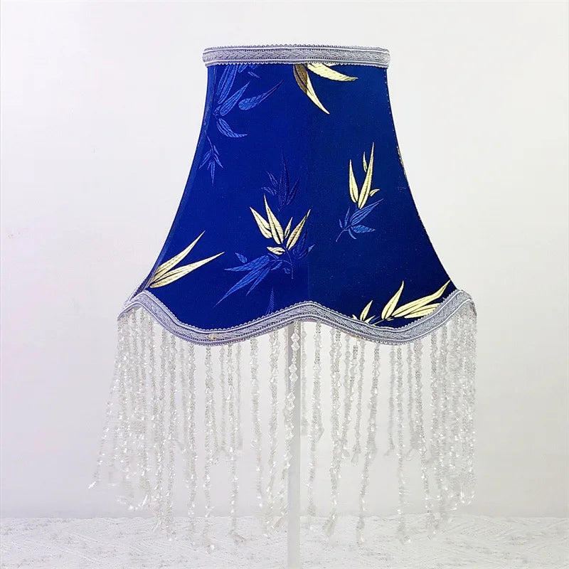 Flower Tassel Lampshade Creative Bedside Woven Lampcovers for Table Lamp European Style Handmade Lighting Accessories - Adrianas Specialty Lamp Shades