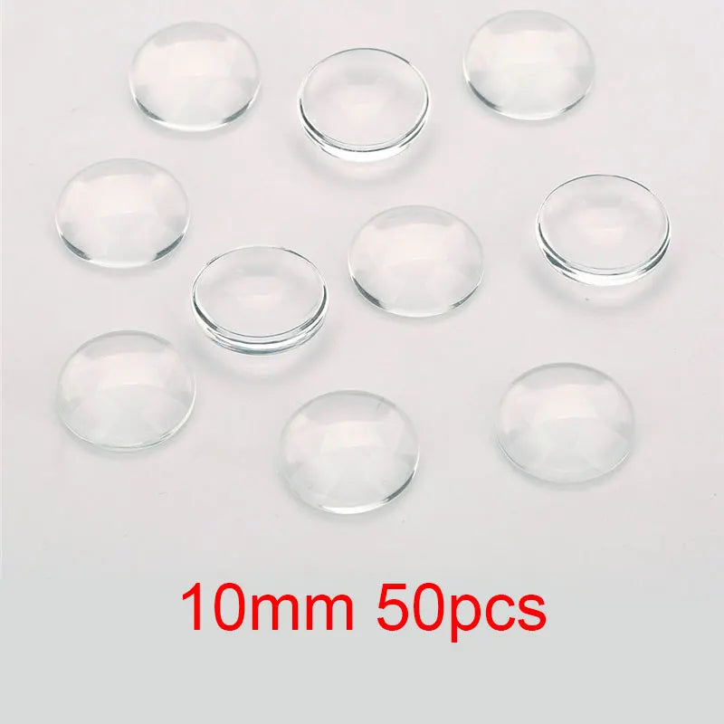 1pack Oval Round Glass Cabochon 30x40mm 6mm 8mm 10mm 12mm 18mm 20mm 25mm 30mm Transparent Clear Flatback Cameo Jewelry Making - Adrianas Specialty Lamp Shades
