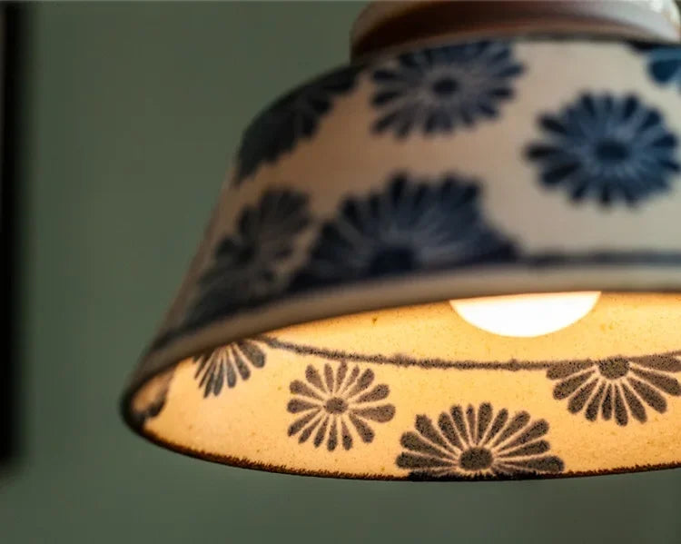 Hand Painted Ceramic Hanging Lights