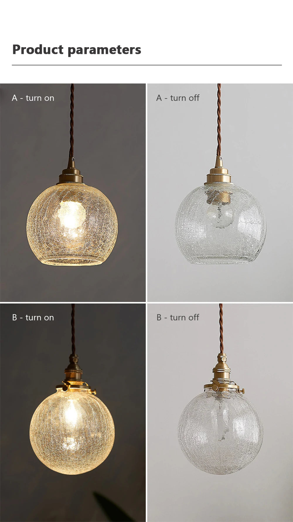 Glass Pendant Light Nordic Dining Room Retro Chandeliers Creative Minimal E27  Transparent Lampshade For Restaurant Lamp Lustre - Adrianas Specialty Lamp Shades