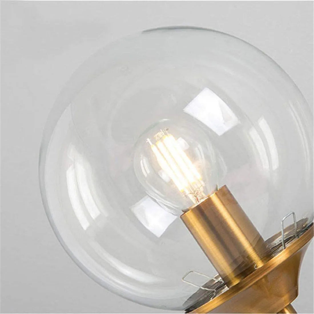 Clear Globe Glass Lamp Shade Transparent Lampshades Fitting Lamp D13cm D15cm D20cm D25cm Round Light Cover Replacement for DIY - Adrianas Specialty Lamp Shades