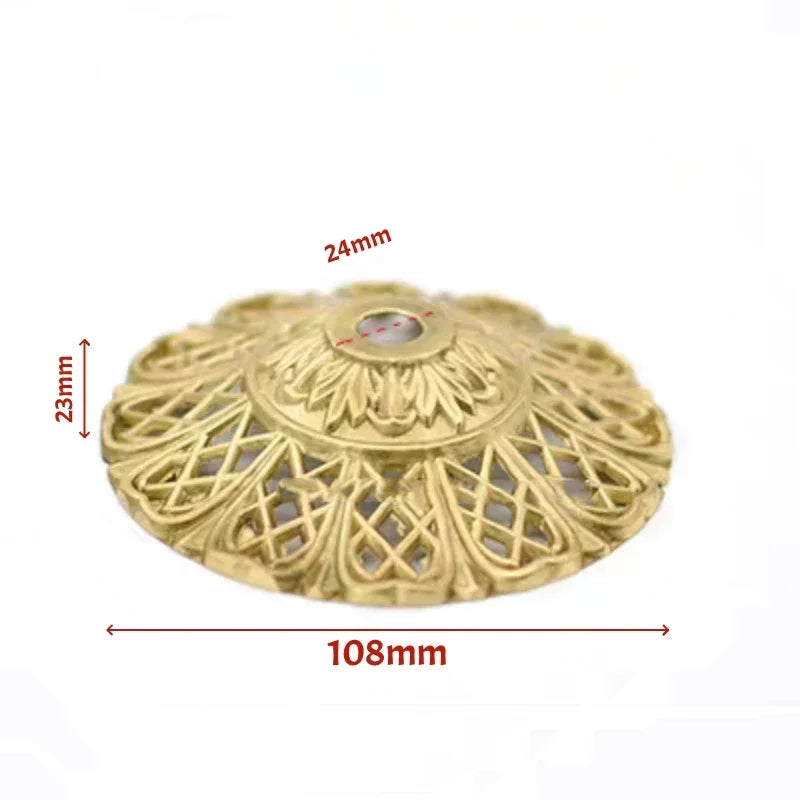 Solid Brass European Ceramic Lamp Socket Cover