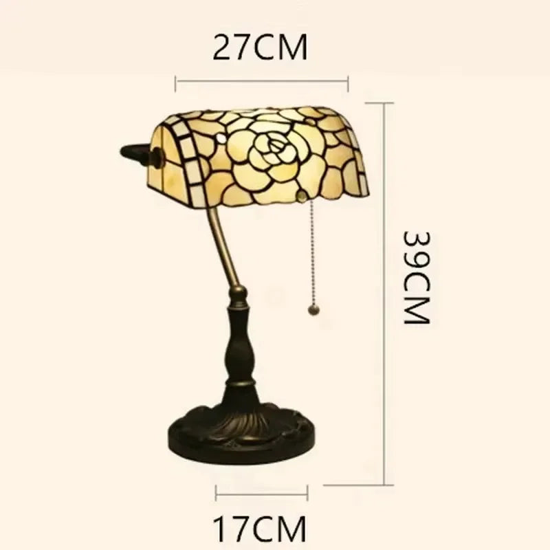 Rose Table Lamp Bedroom Bedside Desk Lamp