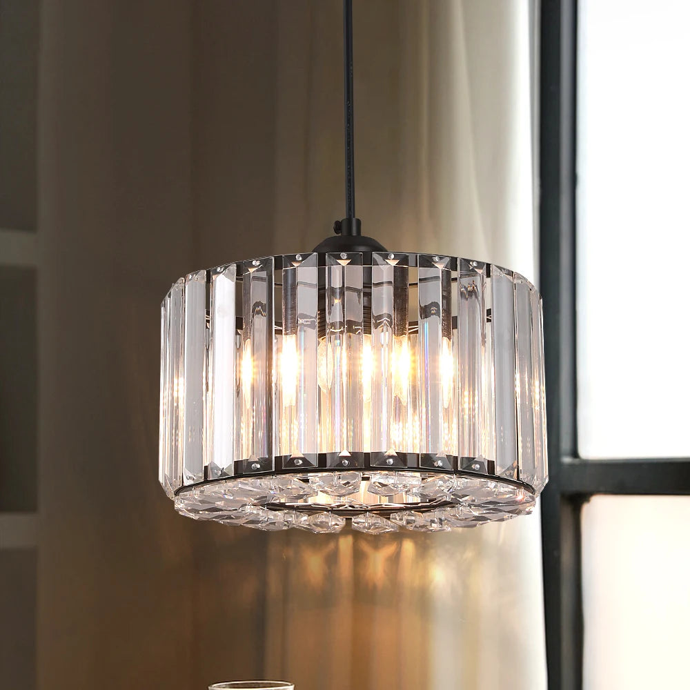 Glass Led Pendant Light Modern Ceiling Lamp Adjustable Living Dining Room Nordic Aisle Decor Balcony Corridor Hanging Fixture - Adrianas Specialty Lamp Shades