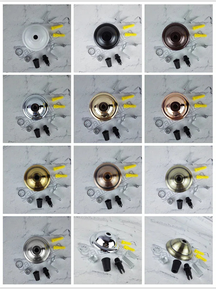 2 Pieces/lot DIY parts Edison light pendant lamp Part of the ceiling plate