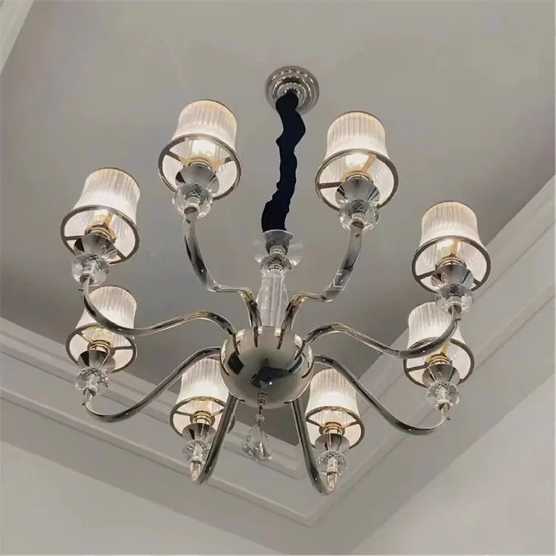 Modern 1.81 - 1.37 Inches Opening Glass or Crystal Lamp Shade