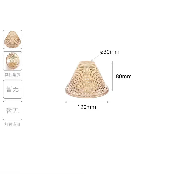 Industrial Stained Glass E14 Lamp Shade Replacement with 30mm Opening