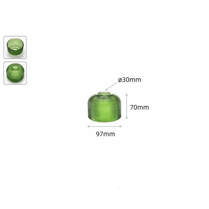 Clear Frost 1.18 Inch Opening E14 Glass Lamp Shades Replacement