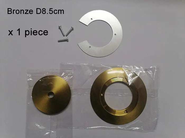 1/5/10pcs Bronze Chrome Metal Lampshade Holder Parts for Magic Bean Glass Shade Silver Aluminum Ring Cover to Hold Lampshade - Adrianas Specialty Lamp Shades