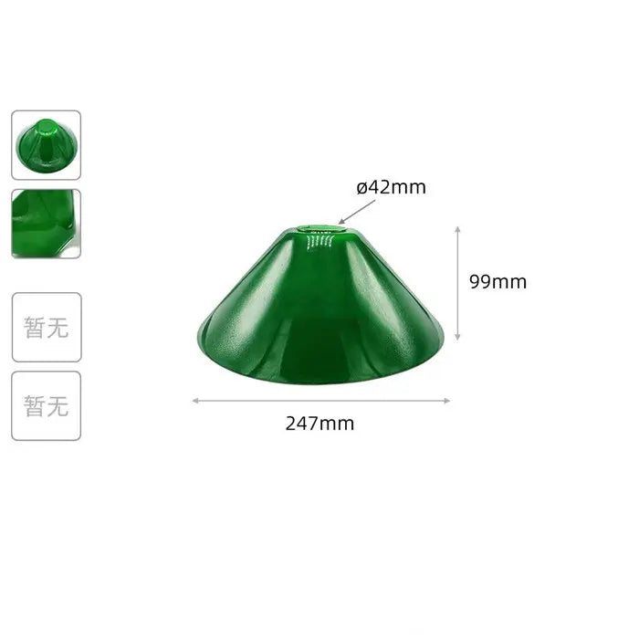 Green 16 inch Opening Bell Shape Glass Shade Replacement for E26 E27 - Adrianas Specialty Lamp Shades