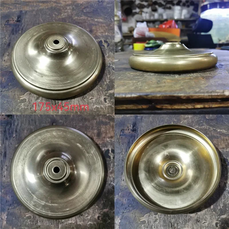 Big sizes of Brass desk lamp lampshade claw unpolished ceramic vase lid copper cover customizble DIY copper Lighting accessories