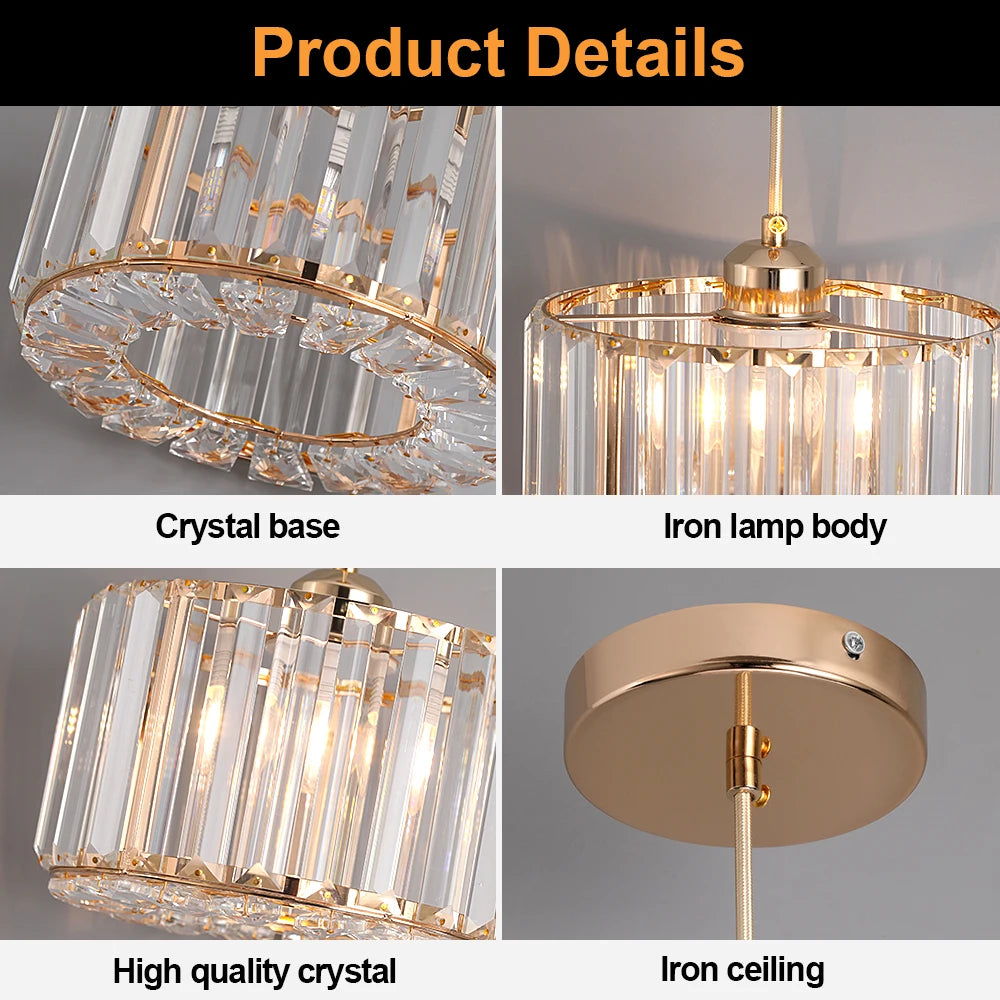 Glass Led Pendant Light Modern Ceiling Lamp Adjustable Living Dining Room Nordic Aisle Decor Balcony Corridor Hanging Fixture - Adrianas Specialty Lamp Shades