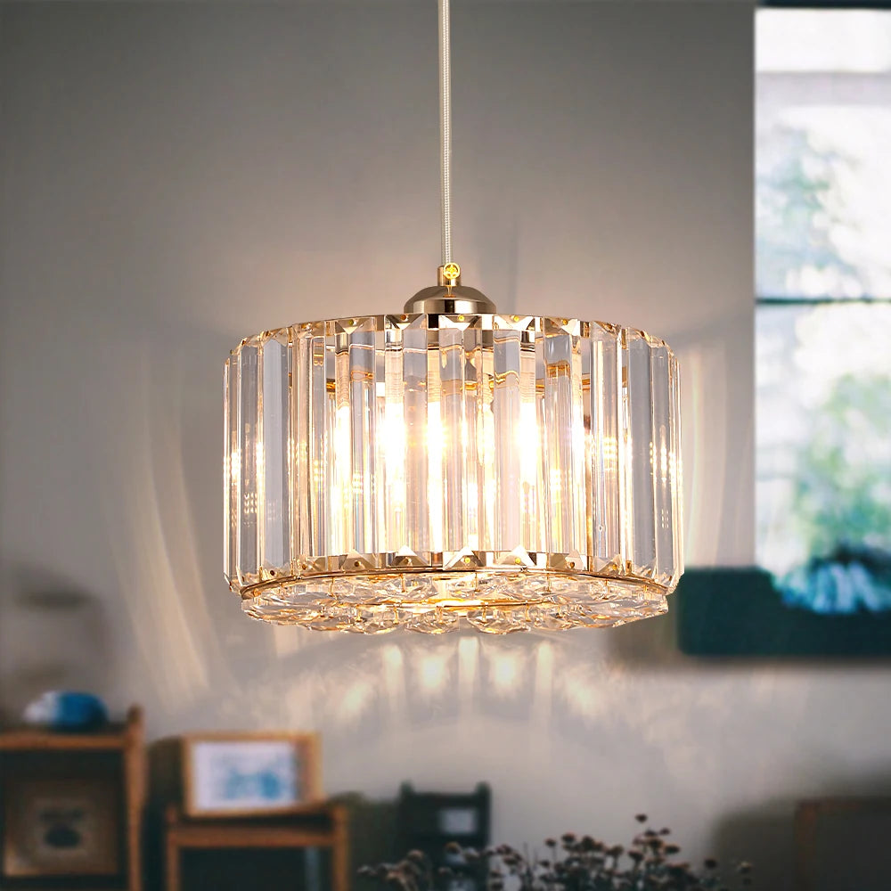 Glass Led Pendant Light Modern Ceiling Lamp Adjustable Living Dining Room Nordic Aisle Decor Balcony Corridor Hanging Fixture - Adrianas Specialty Lamp Shades