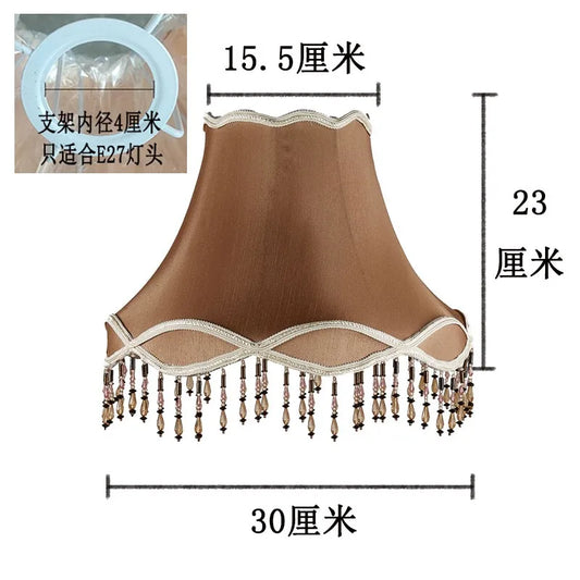 Crystal Bead Floral LampShades Light Shade Table Lamp Light Cover Floor Lamp Covers Home Decor