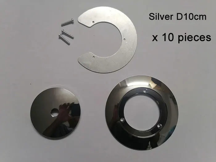 1/5/10pcs Bronze Chrome Metal Lampshade Holder Parts for Magic Bean Glass Shade Silver Aluminum Ring Cover to Hold Lampshade - Adrianas Specialty Lamp Shades