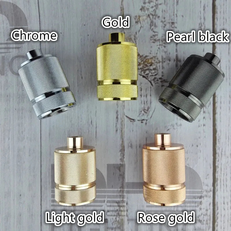 Vintage thread E27 ceramic plastic socket Edison Vintage lampshade bracket DIY lamp accessories aluminum lamp holder