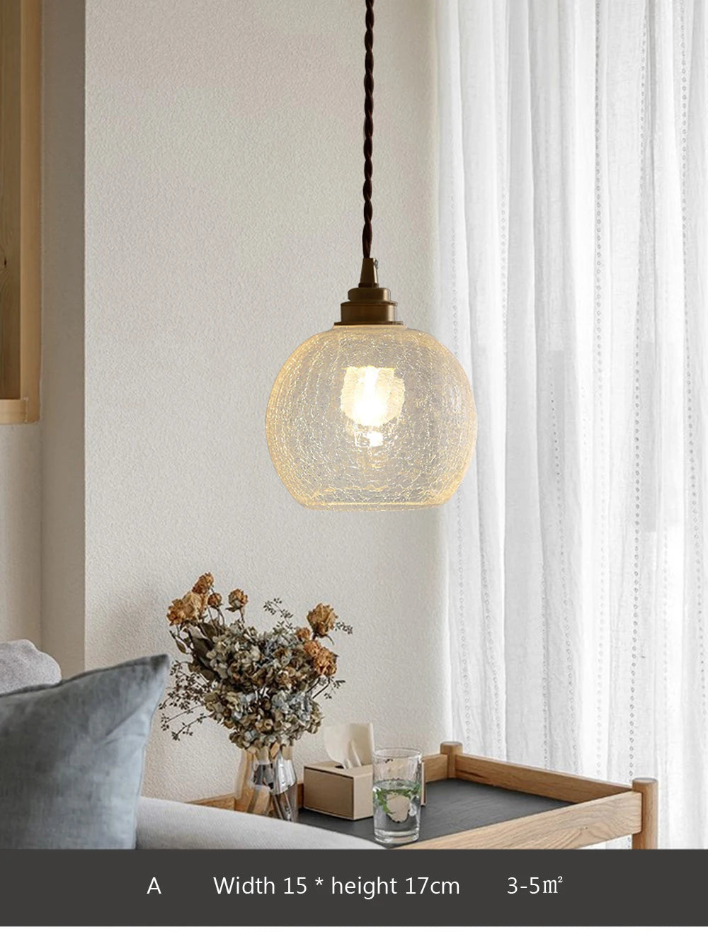 Glass Pendant Light Nordic Dining Room Retro Chandeliers Creative Minimal E27  Transparent Lampshade For Restaurant Lamp Lustre - Adrianas Specialty Lamp Shades