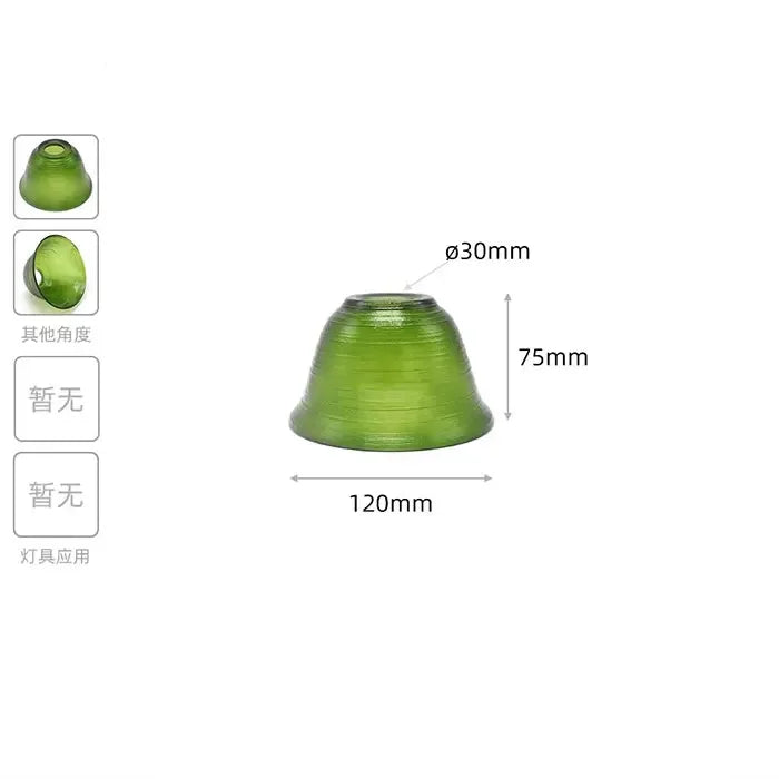 Industrial Stained Glass E14 Lamp Shade Replacement with 30mm Opening