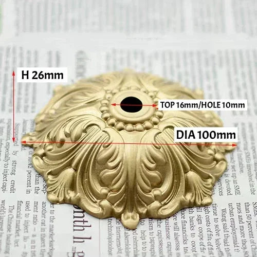 Solid Brass European Ceramic Lamp Socket Cover