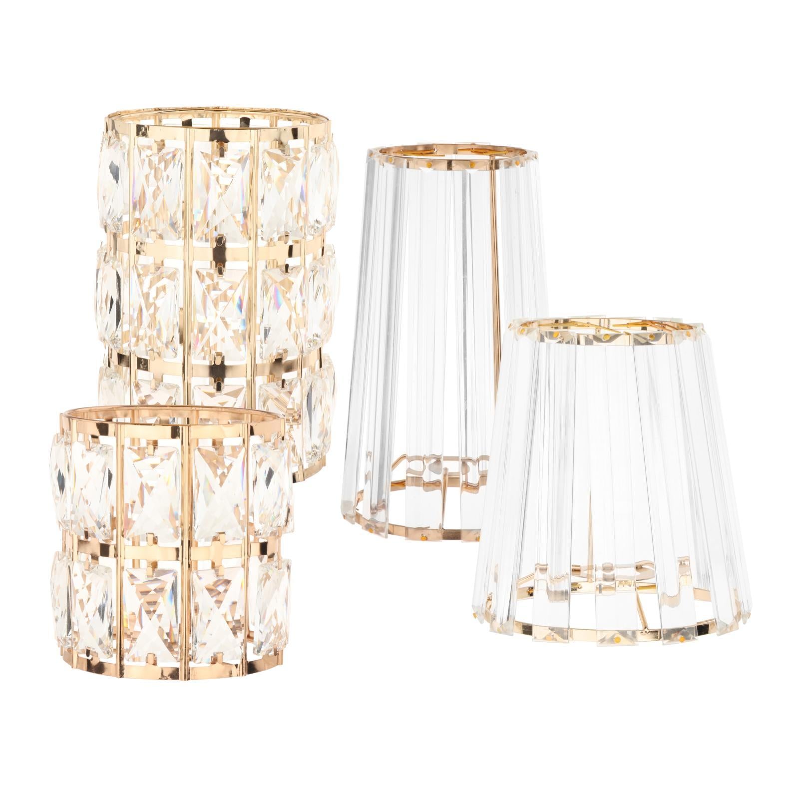 Crystal Lampshade Chandelier - Adrianas Specialty Lamp Shades