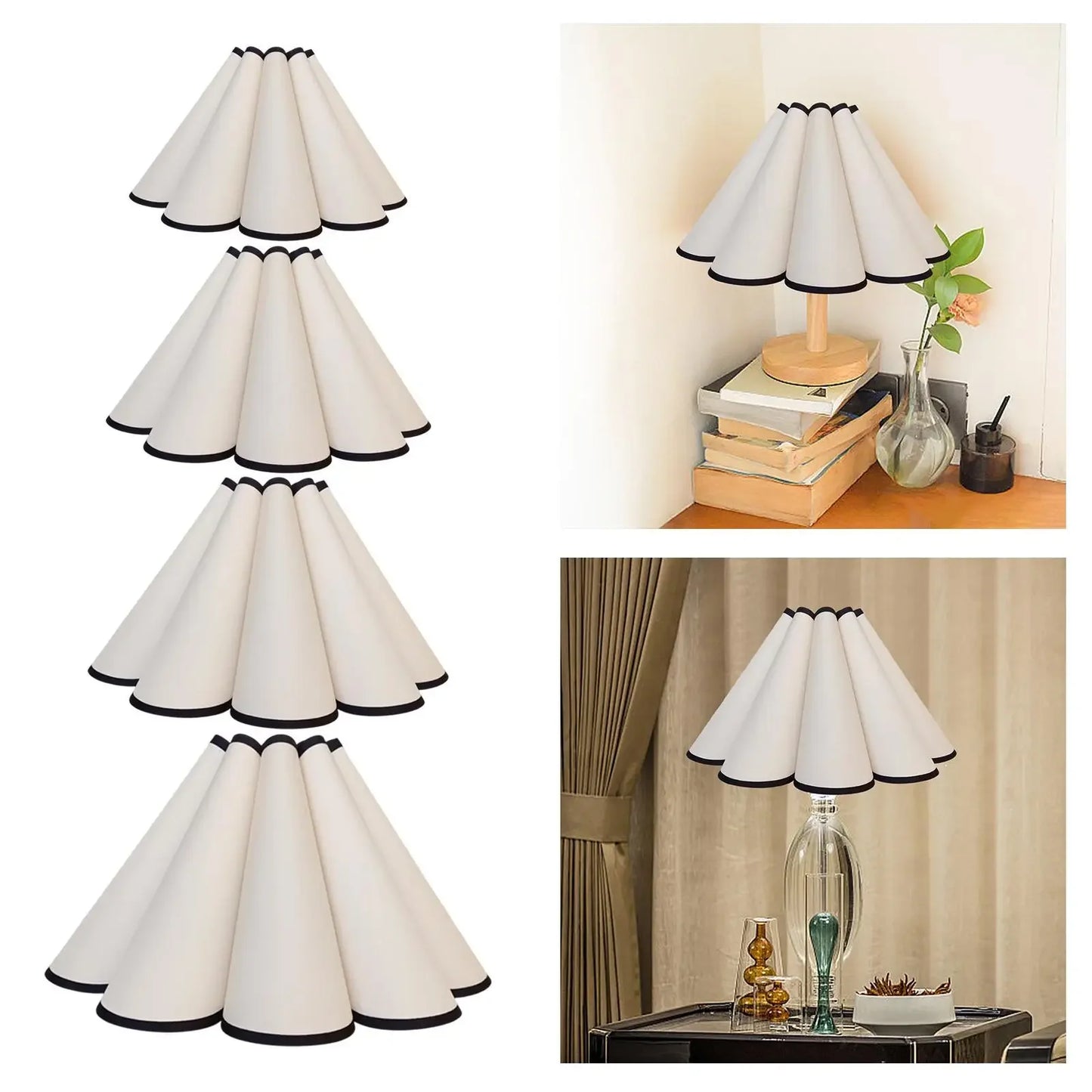 Petal Cloth Table Lamp Shade Light Cover for Chandelier Home Decor Bedside