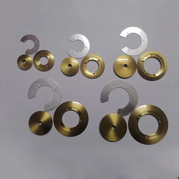 1/5/10pcs Bronze Chrome Metal Lampshade Holder Parts for Magic Bean Glass Shade Silver Aluminum Ring Cover to Hold Lampshade - Adrianas Specialty Lamp Shades