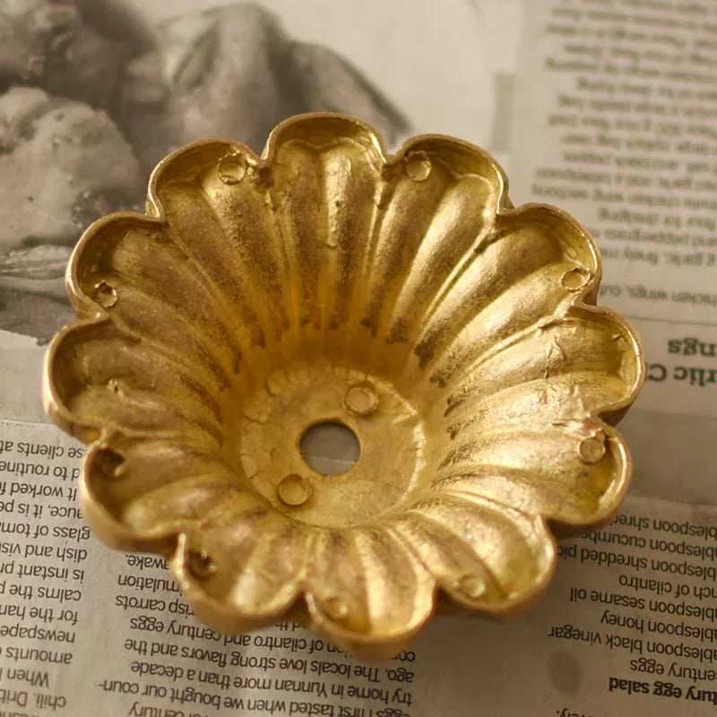 Solid Brass European Ceramic Lamp Socket Cover