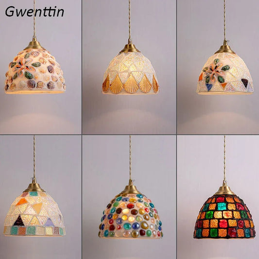 Mediterranean Shell Pendant Lights