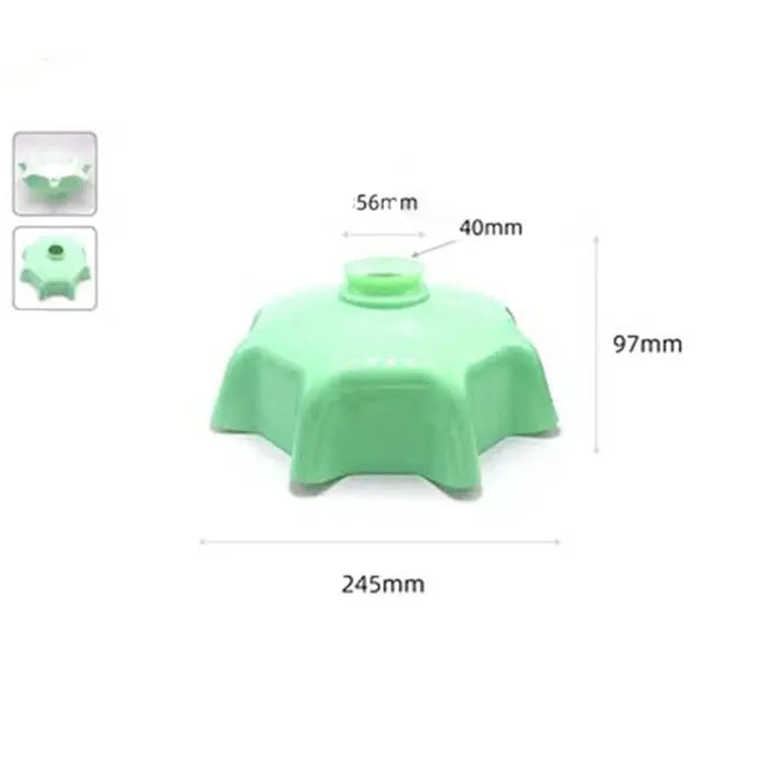 Green Glass Lamp Shade Replacement with Reverse or Flat Hole Fitter - Adrianas Specialty Lamp Shades