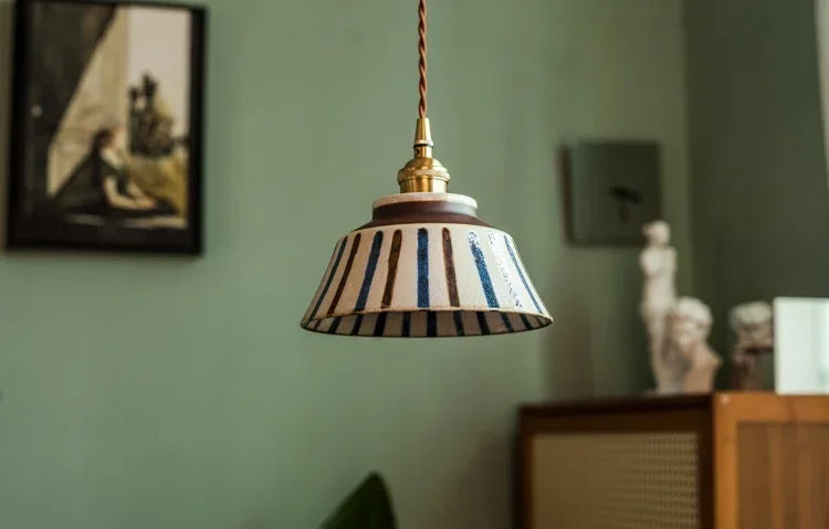 Hand Painted Ceramic Hanging Lights