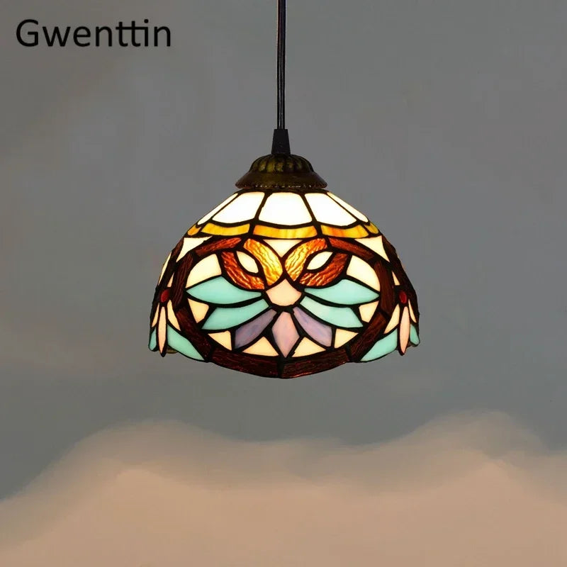 Tiffany Stained Glass Pendant Lamp Shade