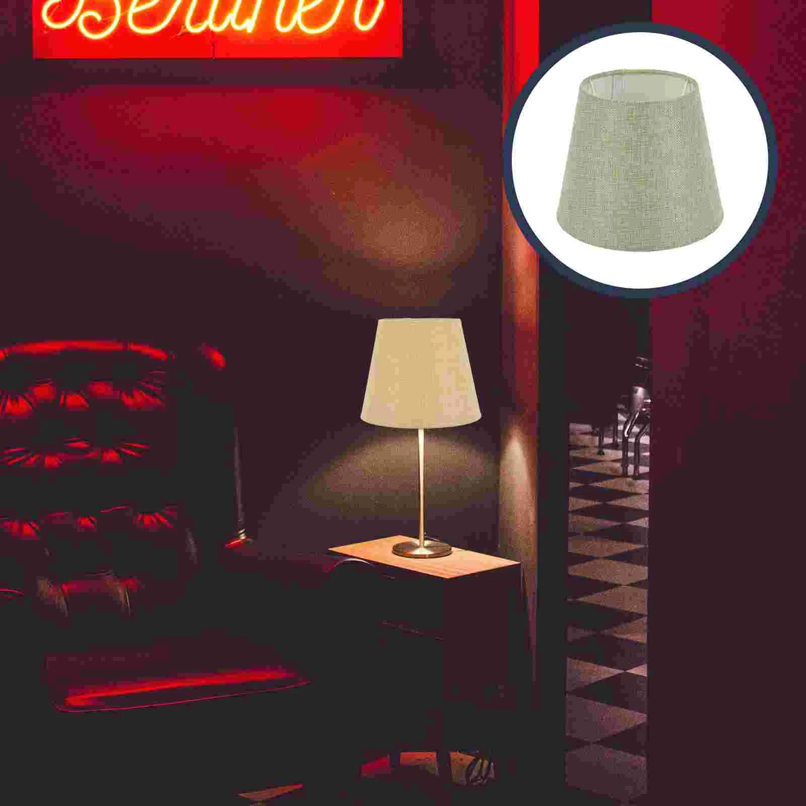 Clip Lamp Shade Bell Lamp Shades Table Lamps Mini Lamp Shade Fabric Lamp Shade Small Lamp Shades Clip Bulb E14 Socket Green - Adrianas Specialty Lamp Shades