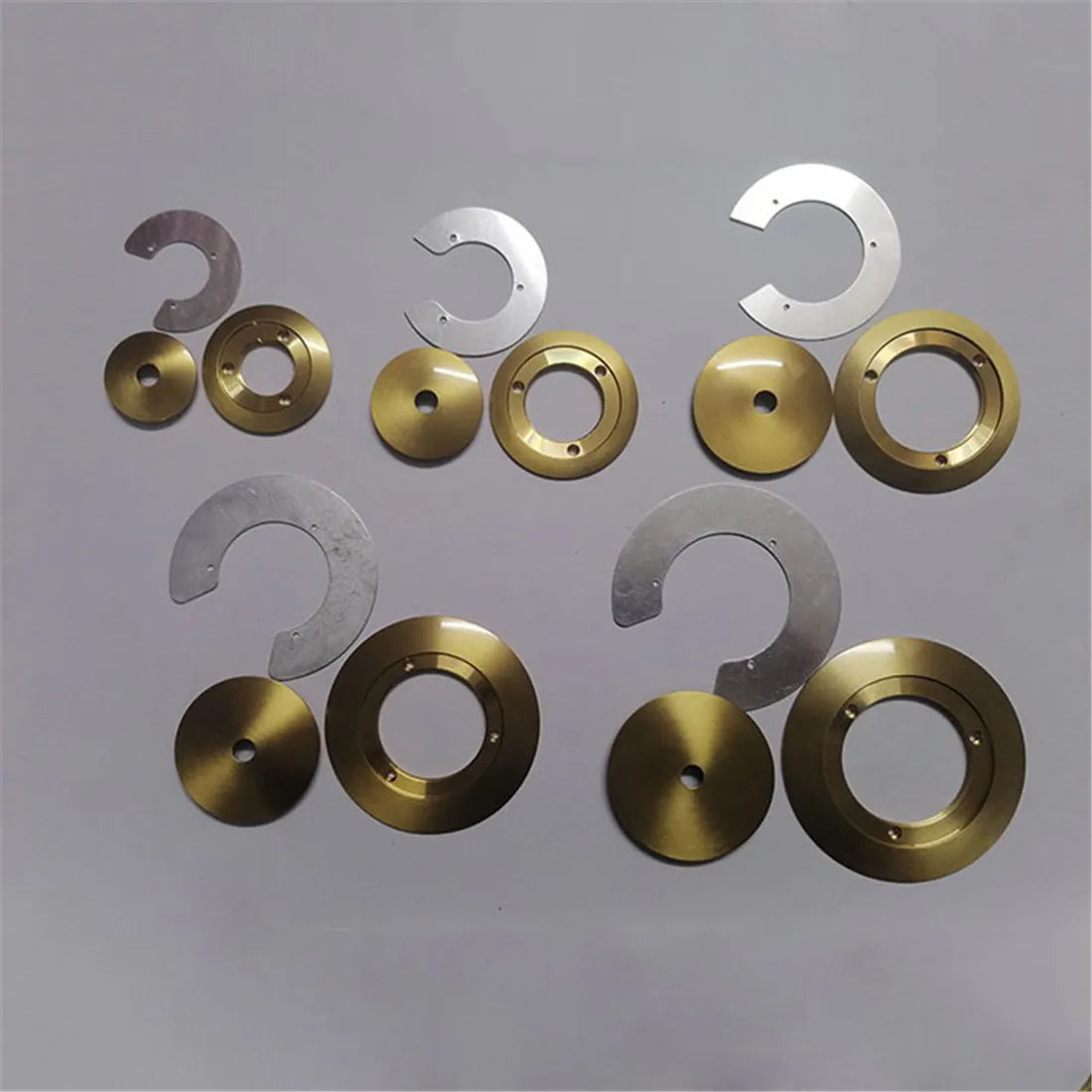 1/5/10pcs Bronze Chrome Metal Lampshade Holder Parts for Magic Bean Glass Shade Silver Aluminum Ring Cover to Hold Lampshade - Adrianas Specialty Lamp Shades