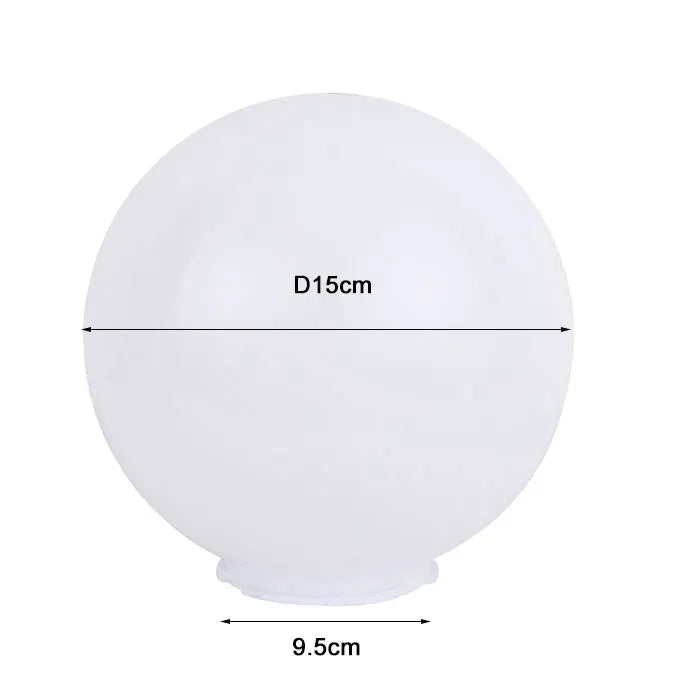 Outdoor Light Globe Lamp Shade Acrylic Round Lampshade Cover PMMA plastic - Adrianas Specialty Lamp Shades
