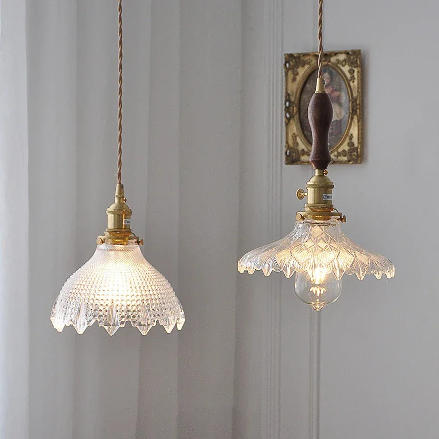 IWHD Modern Green Glass LED Pendant Lamp